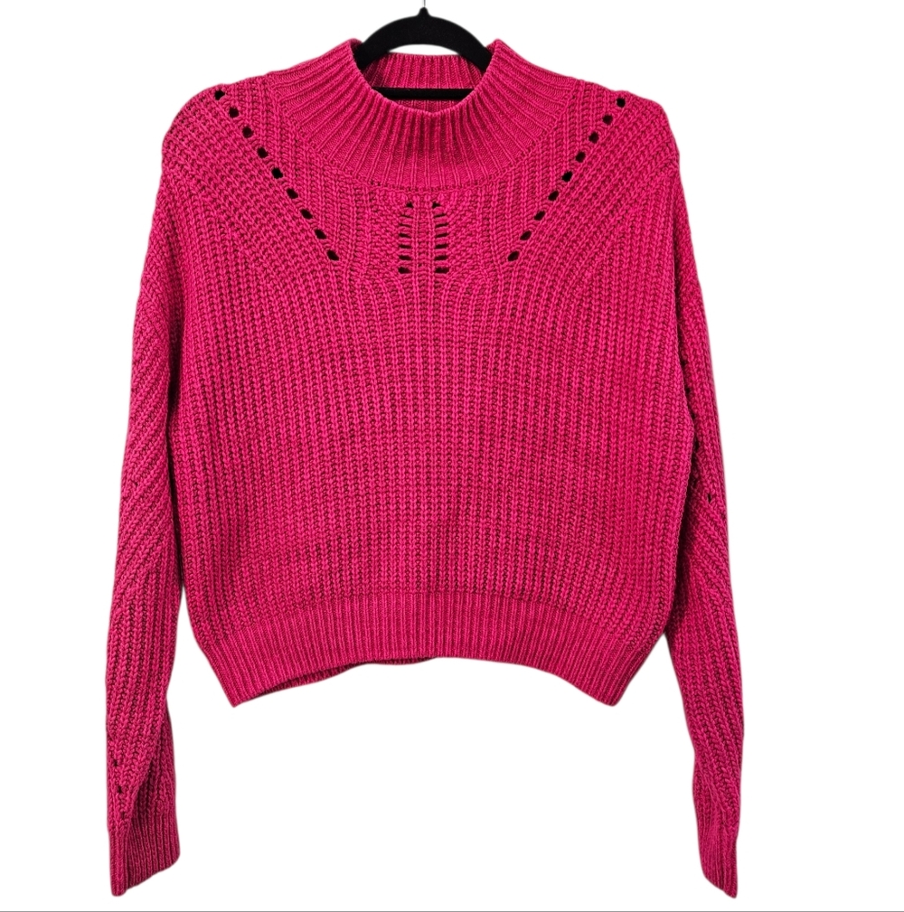 Blank NYC Hot Pink Bellamy Sweater Size XS
